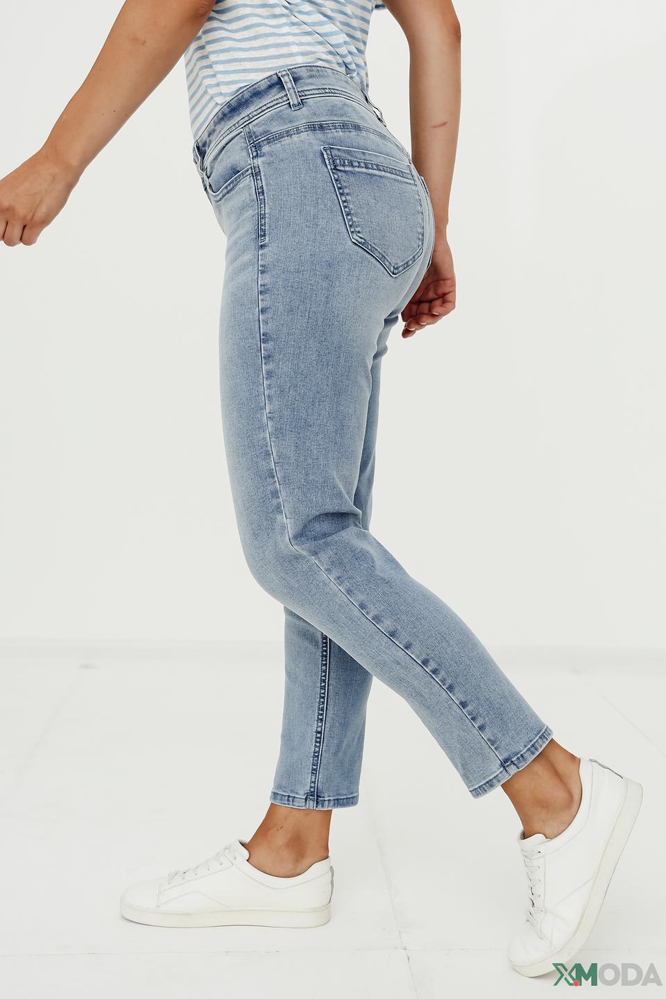 Джинсы Taifun с потертостями голубые