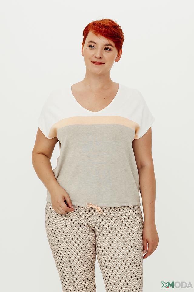 Пуловер Bianca цветовой блок