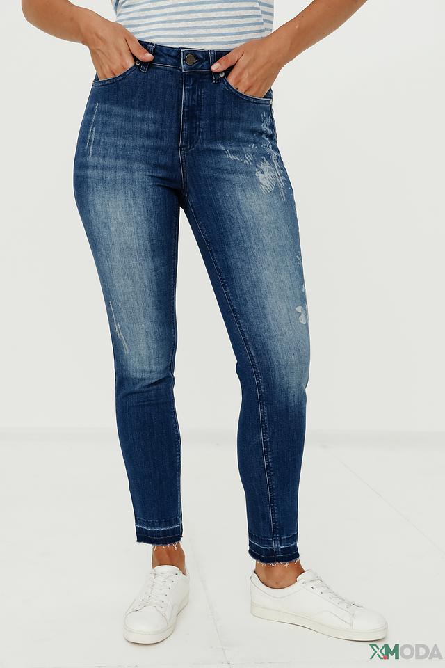 Джинсы Lecomte с потертостями