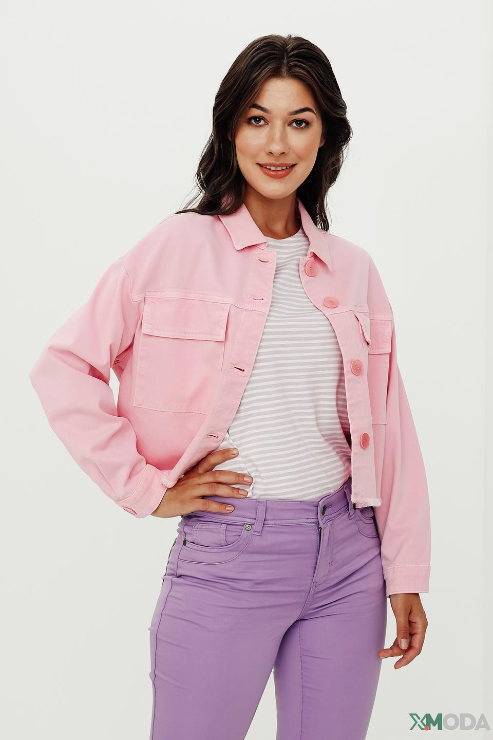 Жакет Monari розовый укороченный