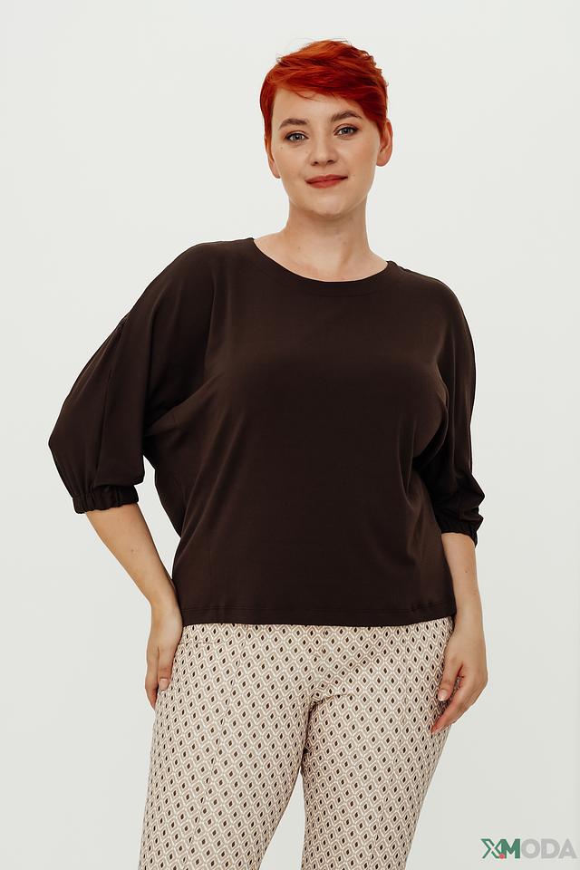 Блуза Bianca с кружевом черная