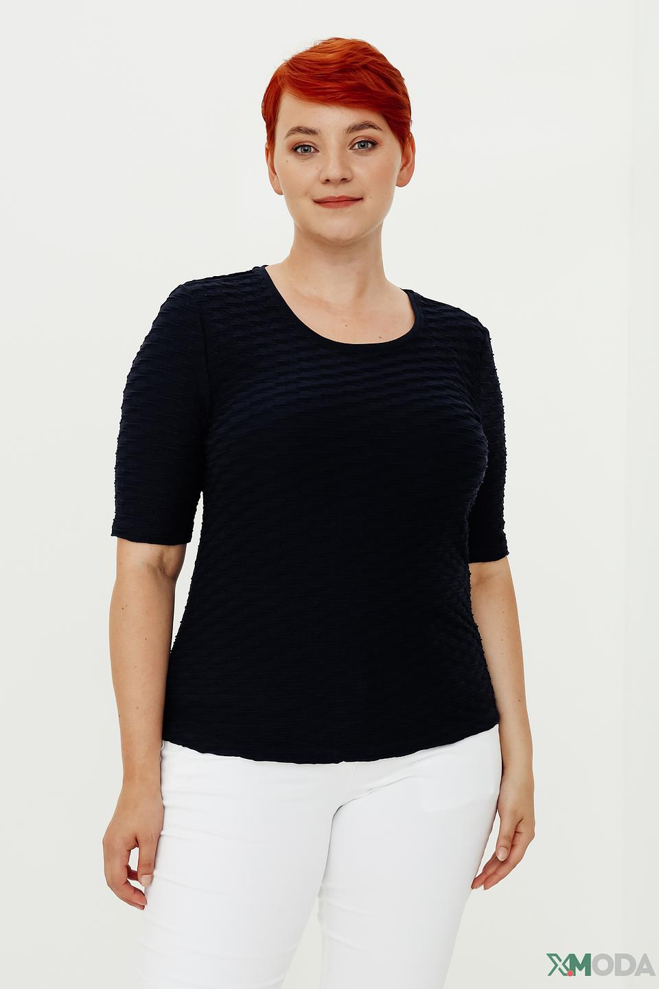 Топ Barbara Lebek чёрный с текстурой