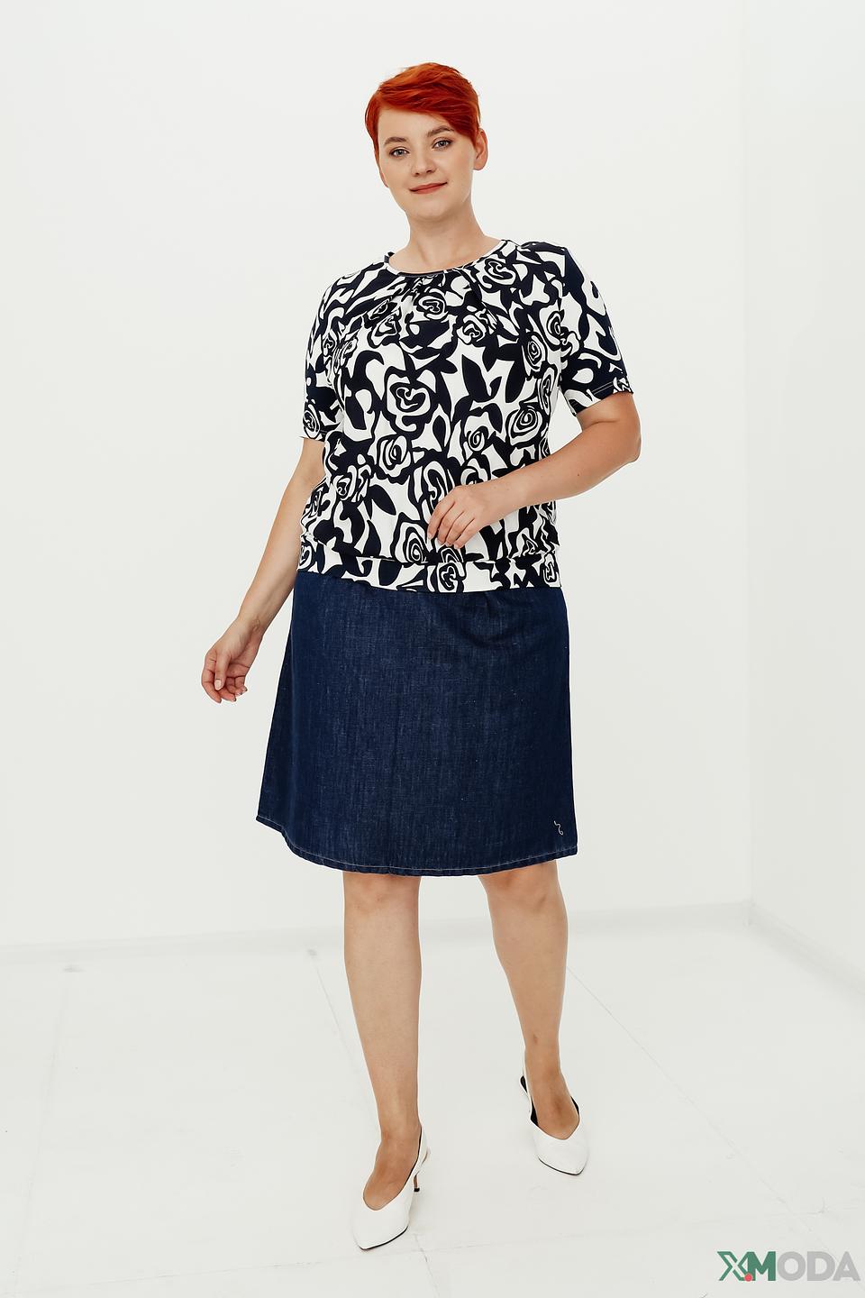 Блуза Frank Walder с цветочным принтом