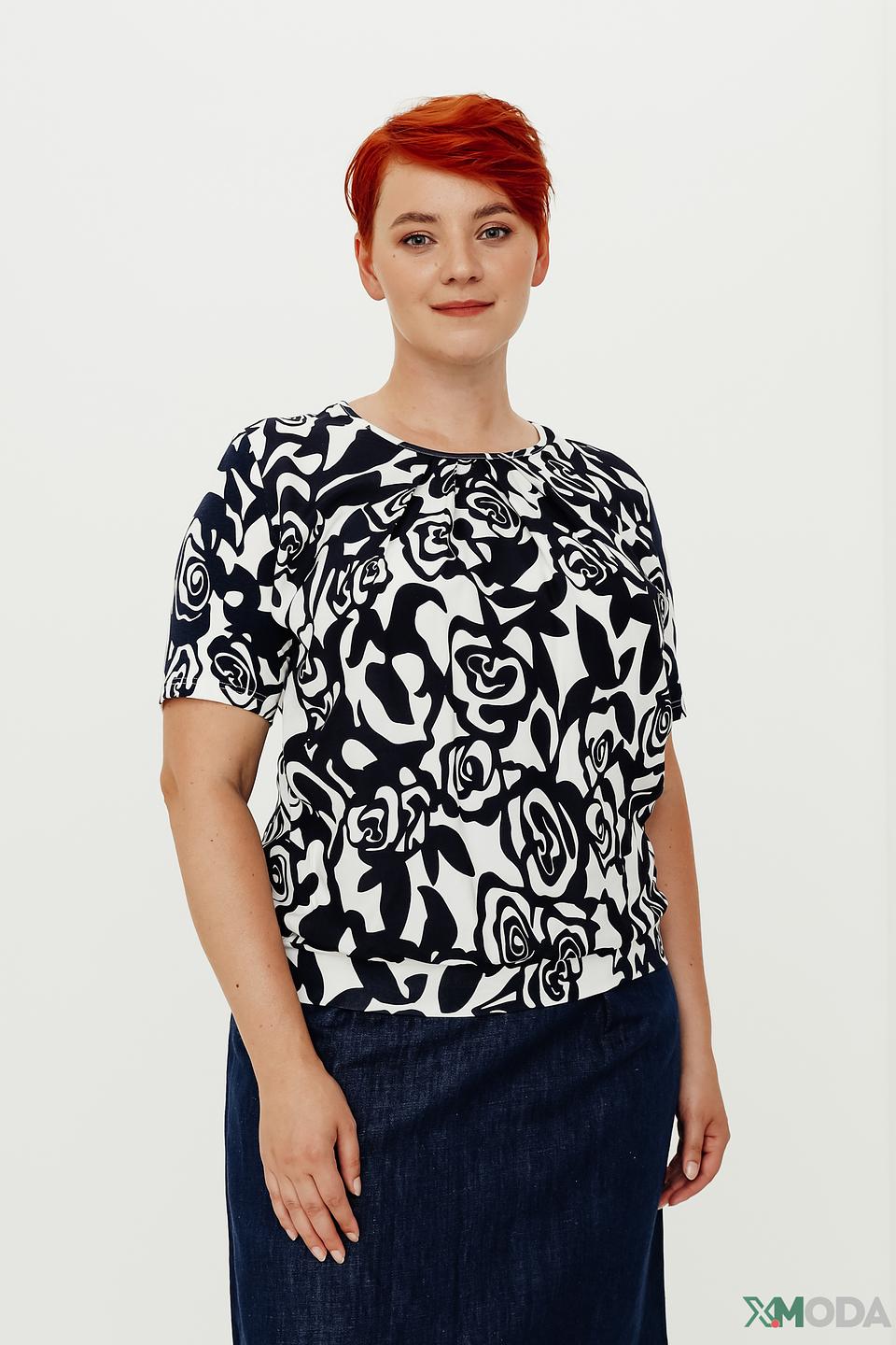 Блуза Frank Walder с цветочным принтом