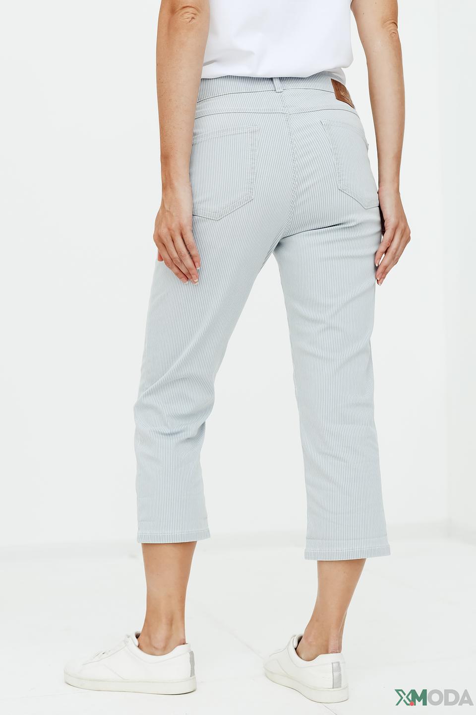 Капри Angels в полоску голубой