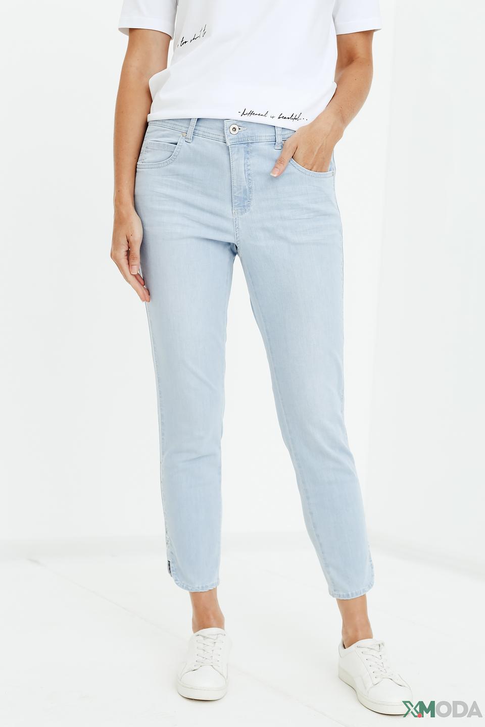 Джинсы Angels голубые с разрезами