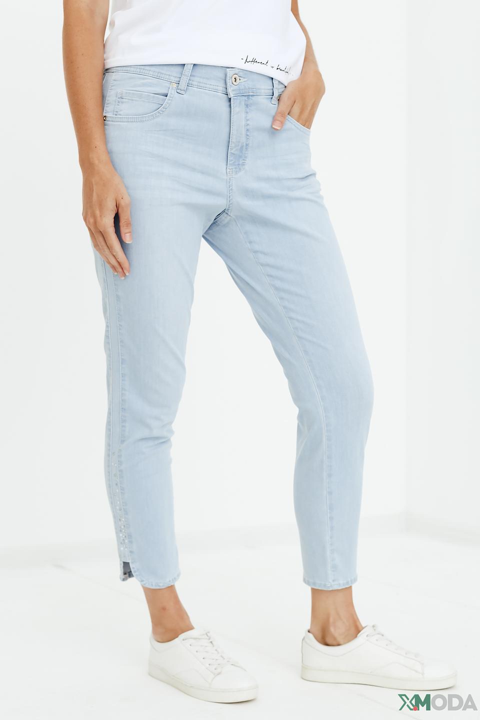 Джинсы Angels голубые с разрезами