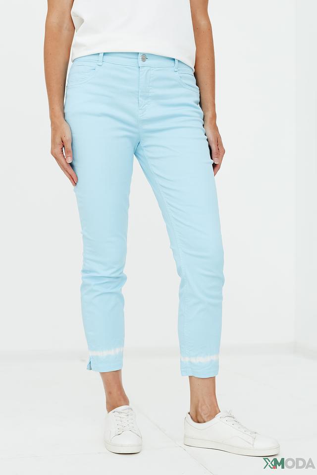 Капри Gardeur голубые с потертостями