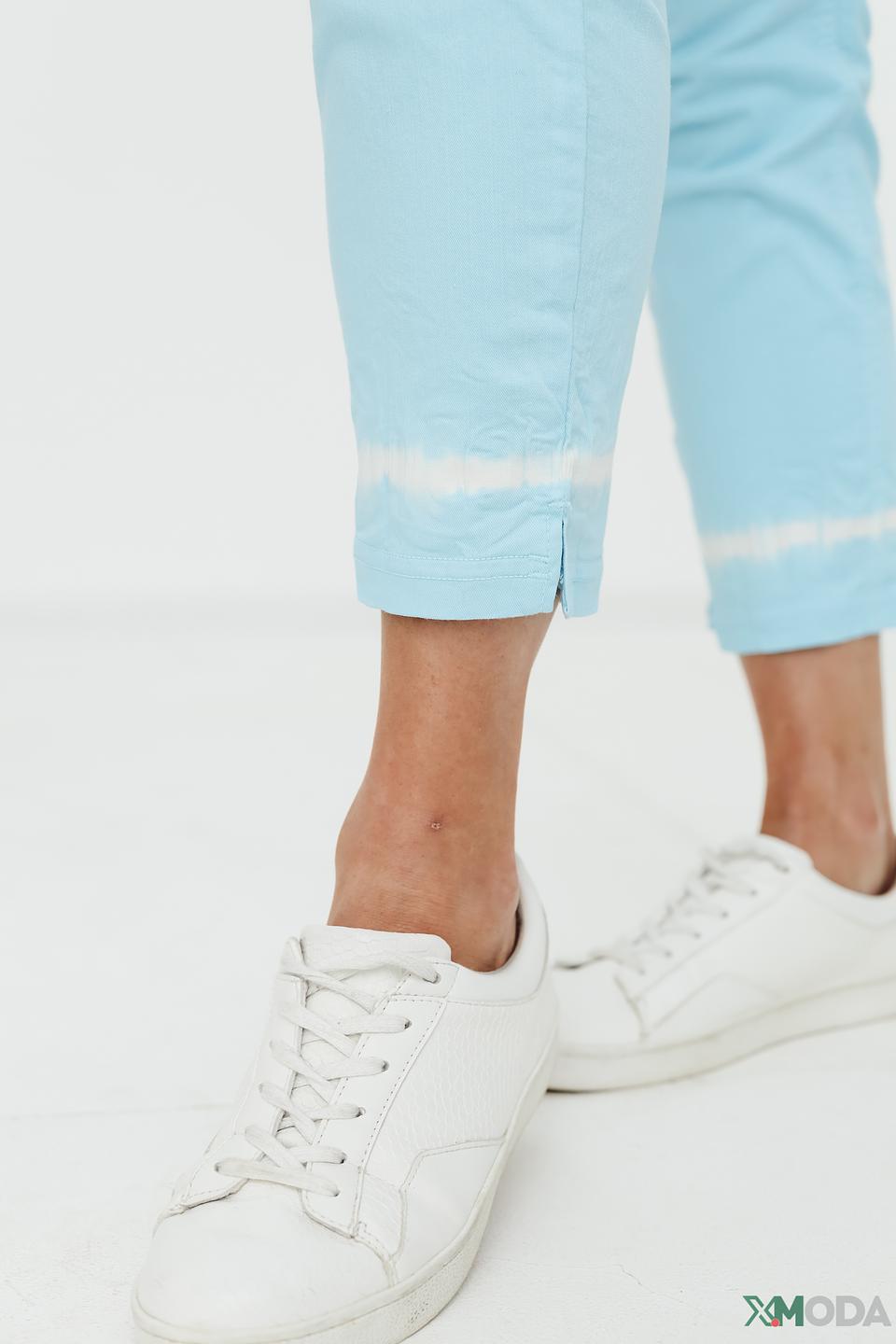 Капри Gardeur голубые с потертостями