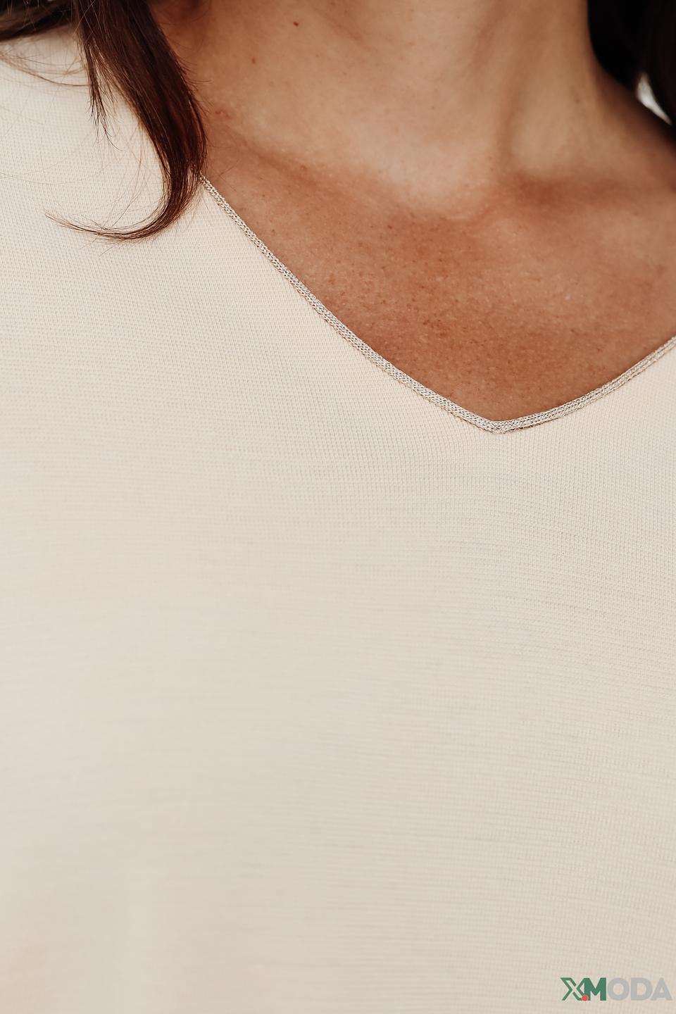 Пуловер Marc Cain светло-бежевый