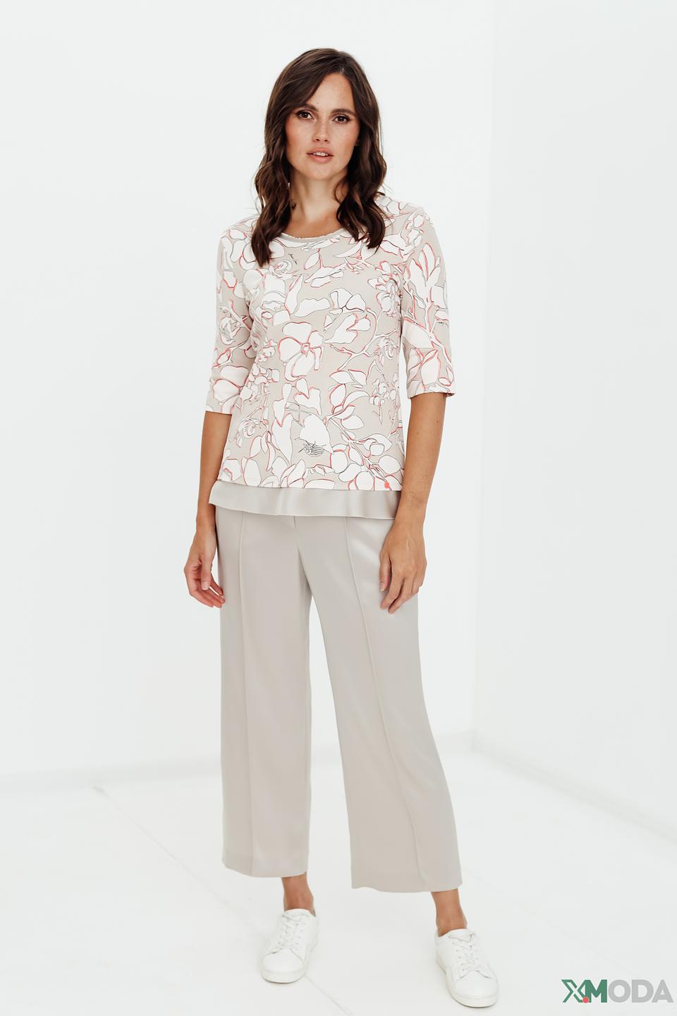 Брюки Marc Cain кюлоты бежевые