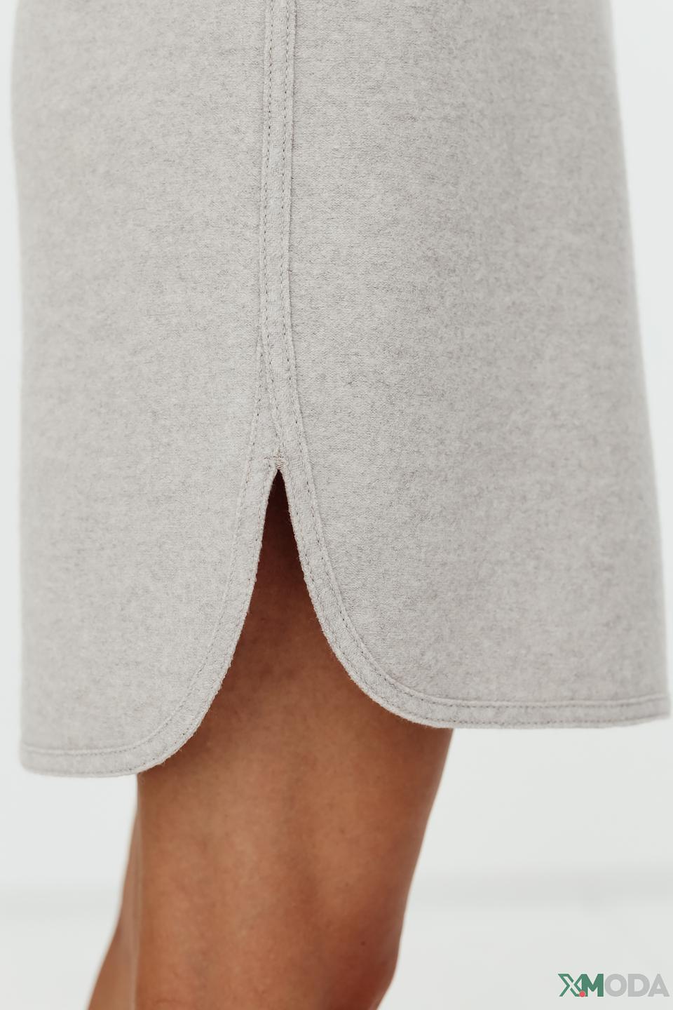 Юбка Marc Cain серая с разрезом