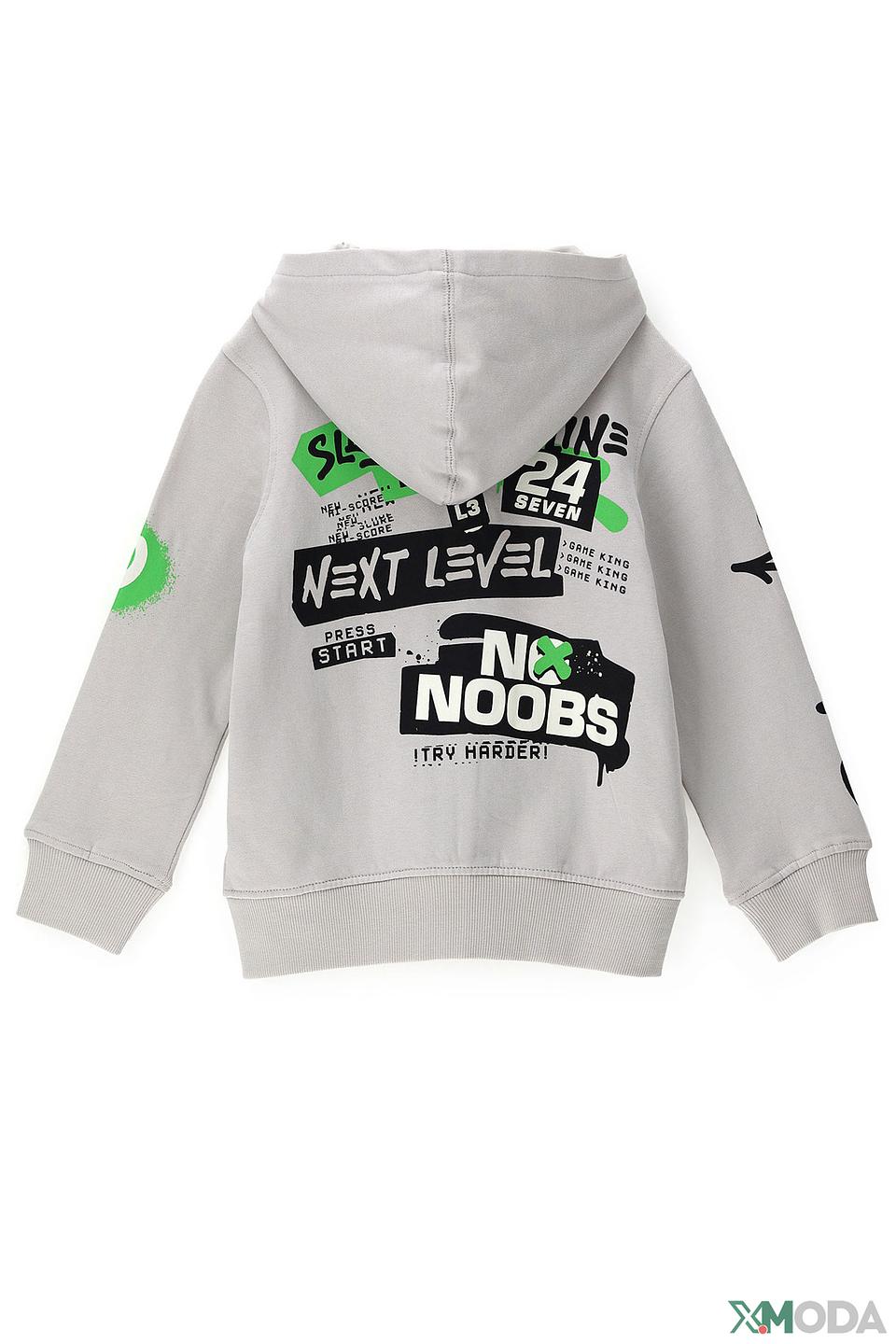 Кардиган Original Marines серый с принтом