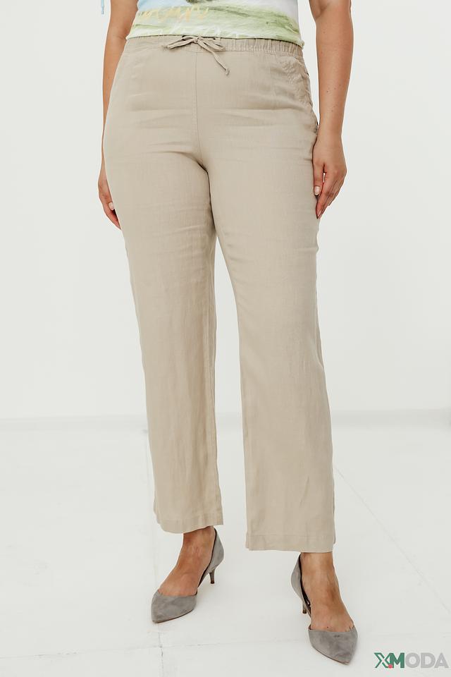 Брюки Lebek льняные бежевые