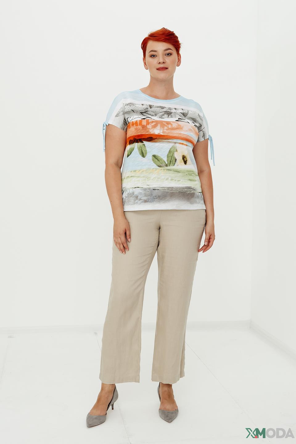 Брюки Lebek льняные бежевые