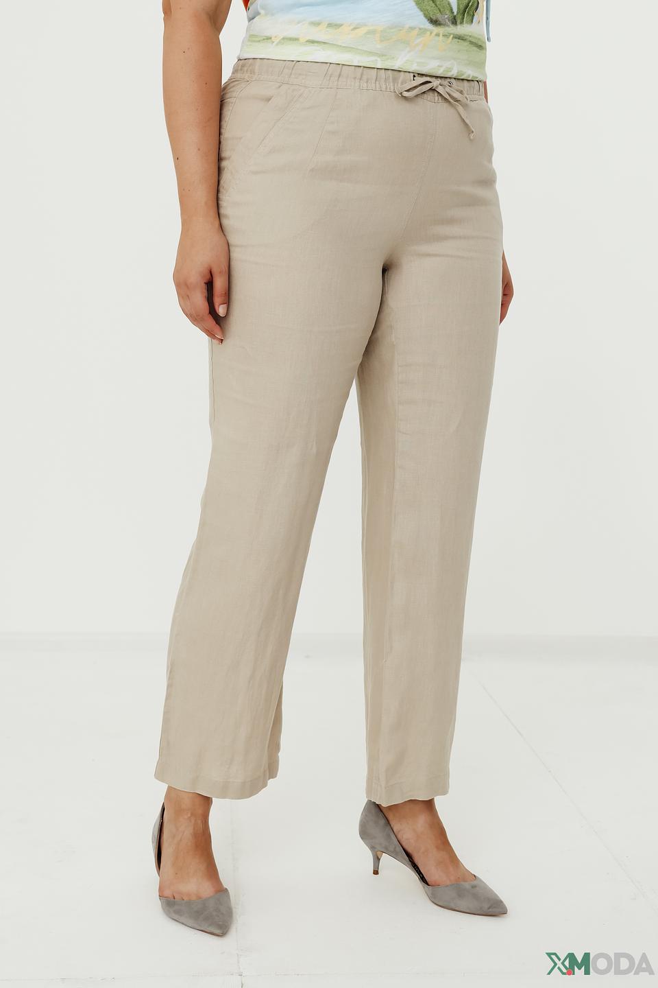 Брюки Lebek льняные бежевые