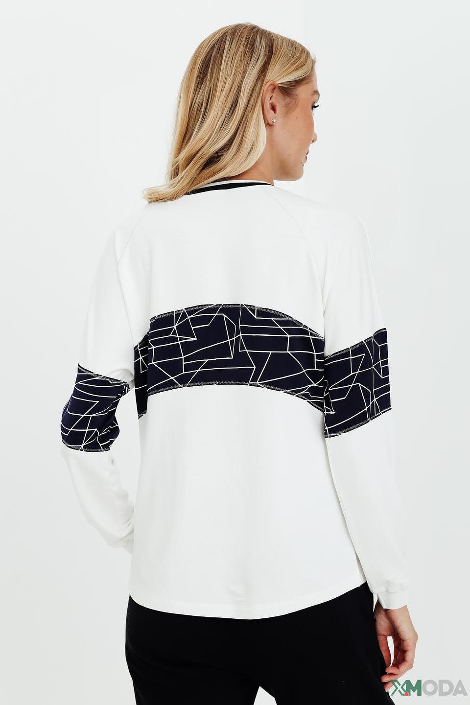 Пуловер Pezzo с геометрическим принтом