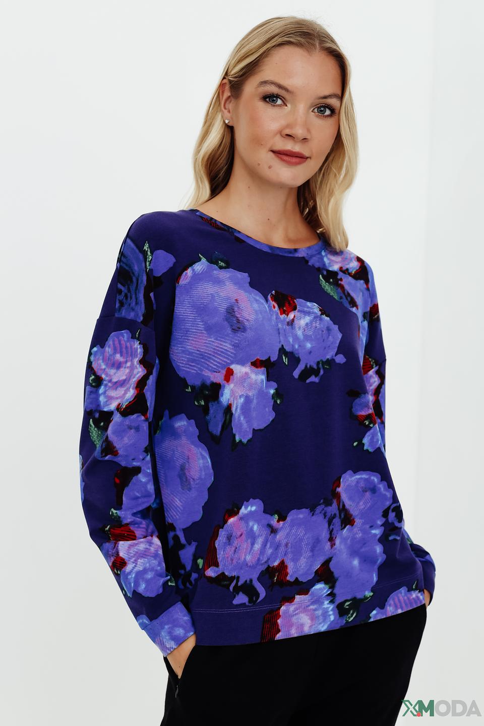 Пуловер Pezzo с цветочным принтом