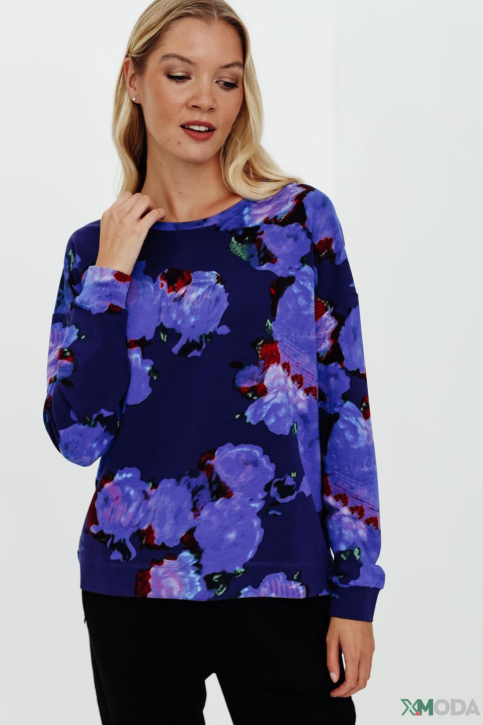 Пуловер Pezzo с цветочным принтом