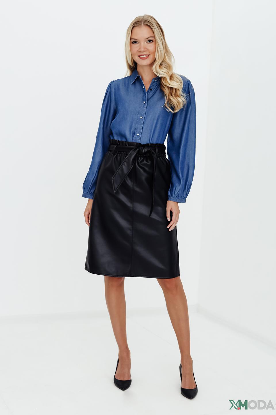 Рубашка Pezzo джинсовая синяя