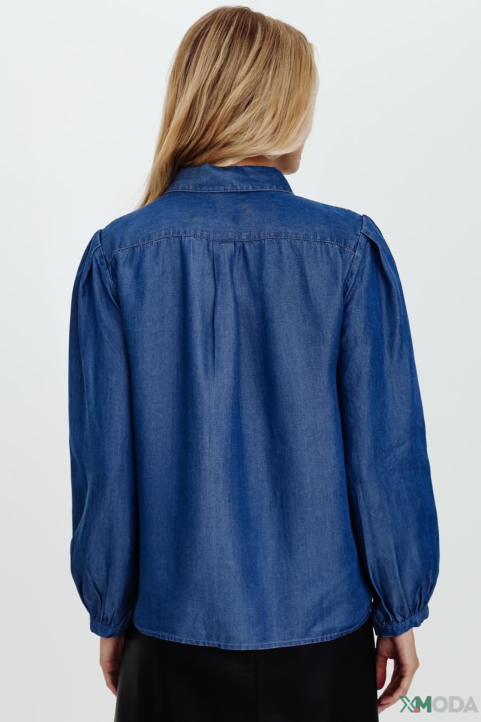 Рубашка Pezzo джинсовая синяя