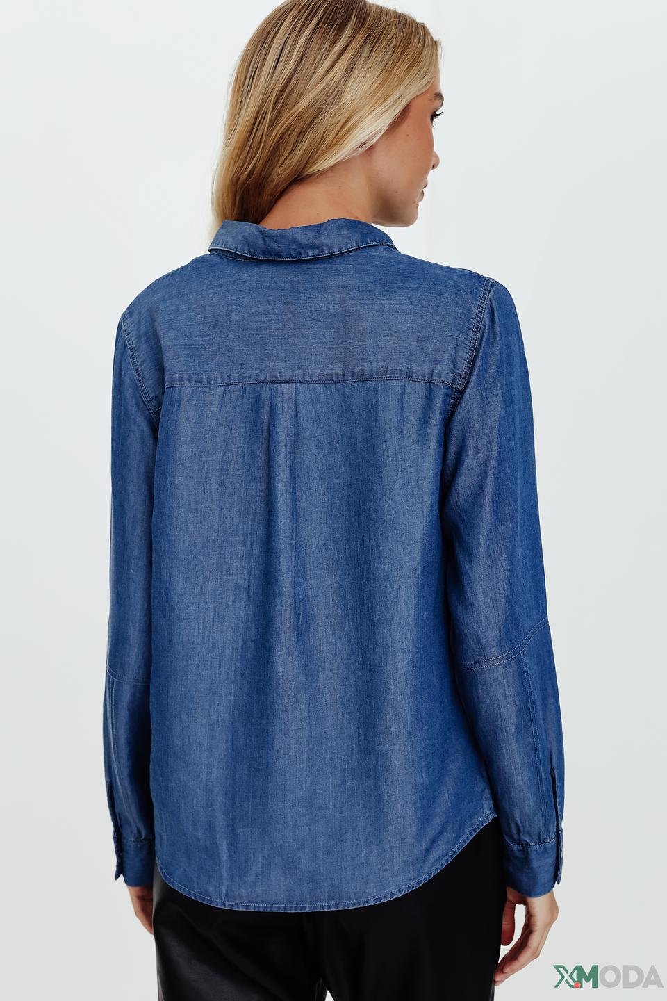 Рубашка Pezzo деним голубой