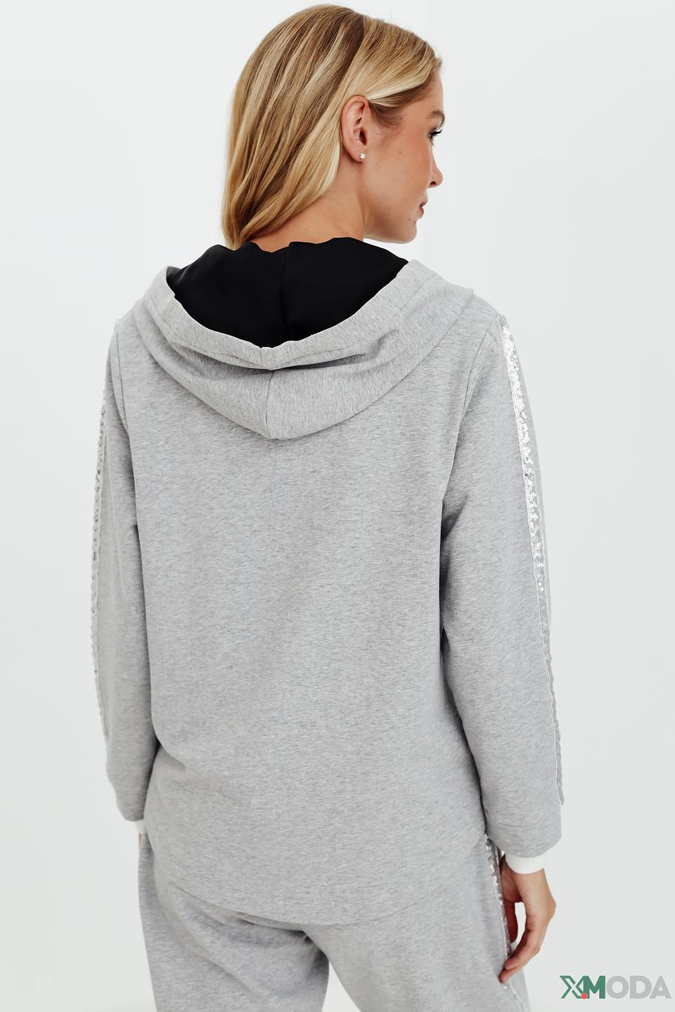 Жакет Pezzo с пайетками серый