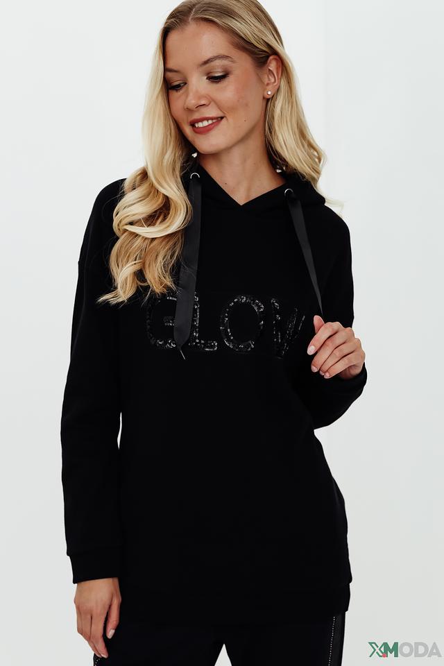 Толстовка Pezzo с надписью чёрная