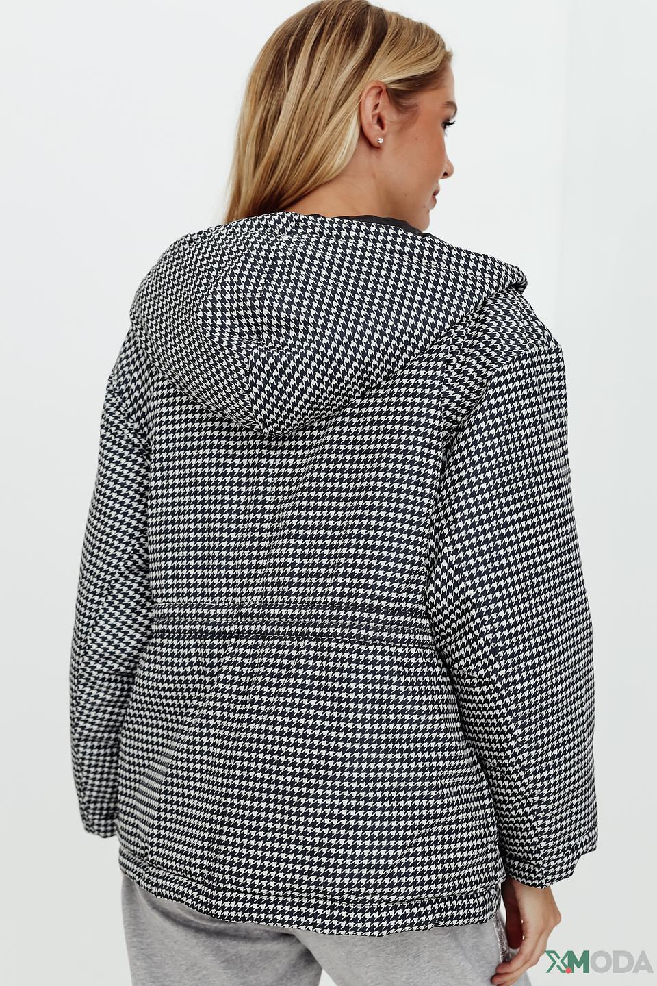 Куртка Pezzo в клетку чёрная