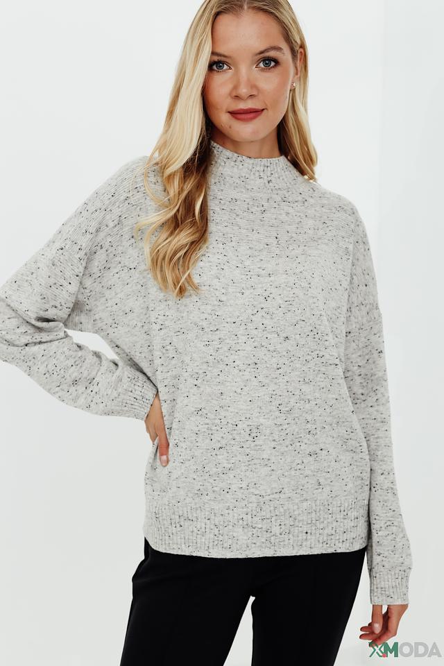 Пуловер Pezzo меланж с горлом