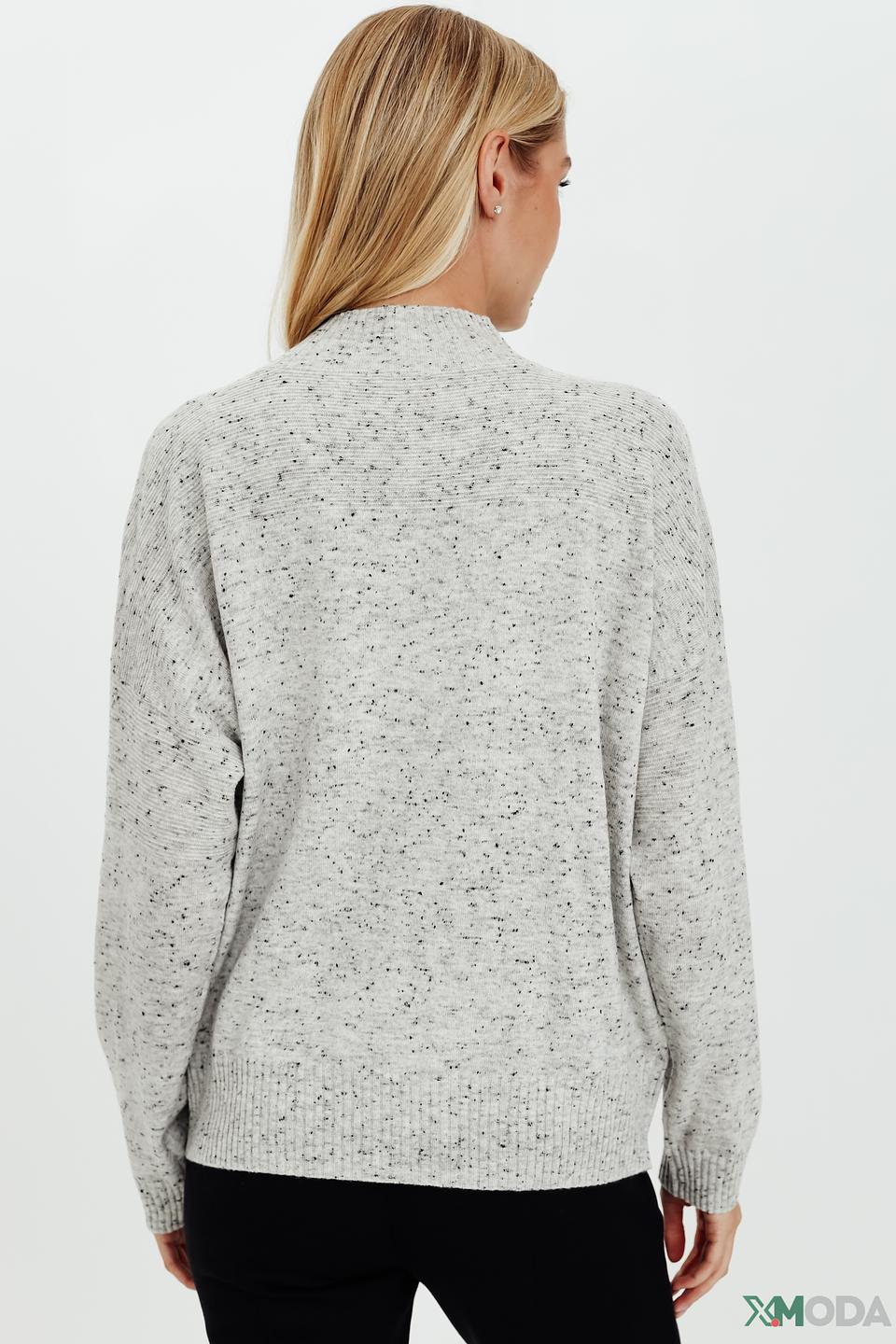 Пуловер Pezzo меланж с горлом