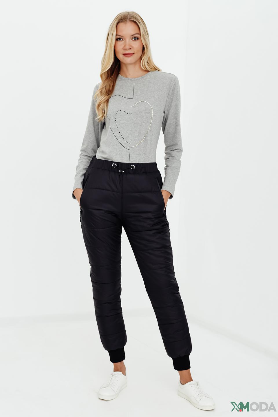 Брюки стеганые Pezzo чёрные