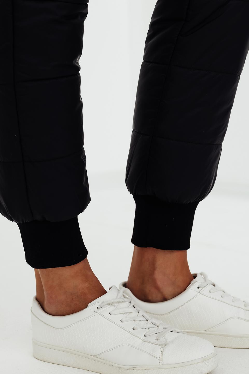 Брюки стеганые Pezzo чёрные