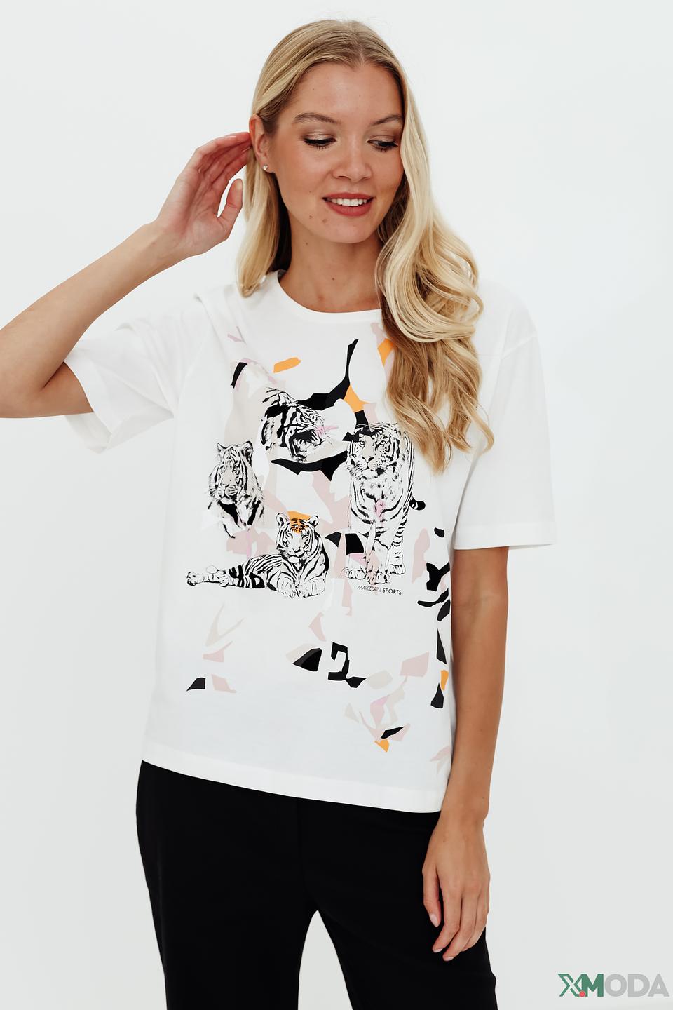 Футболка Marc Cain Sports с тиграми