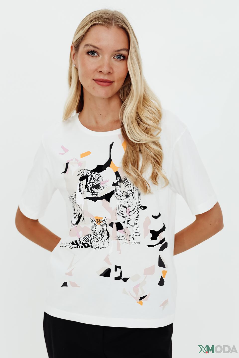 Футболка Marc Cain Sports с тиграми