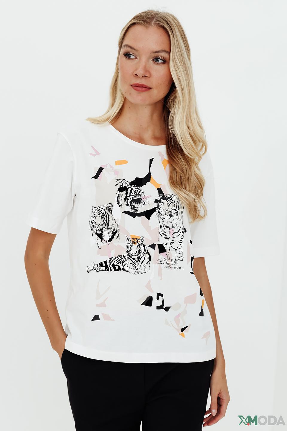 Футболка Marc Cain Sports с тиграми
