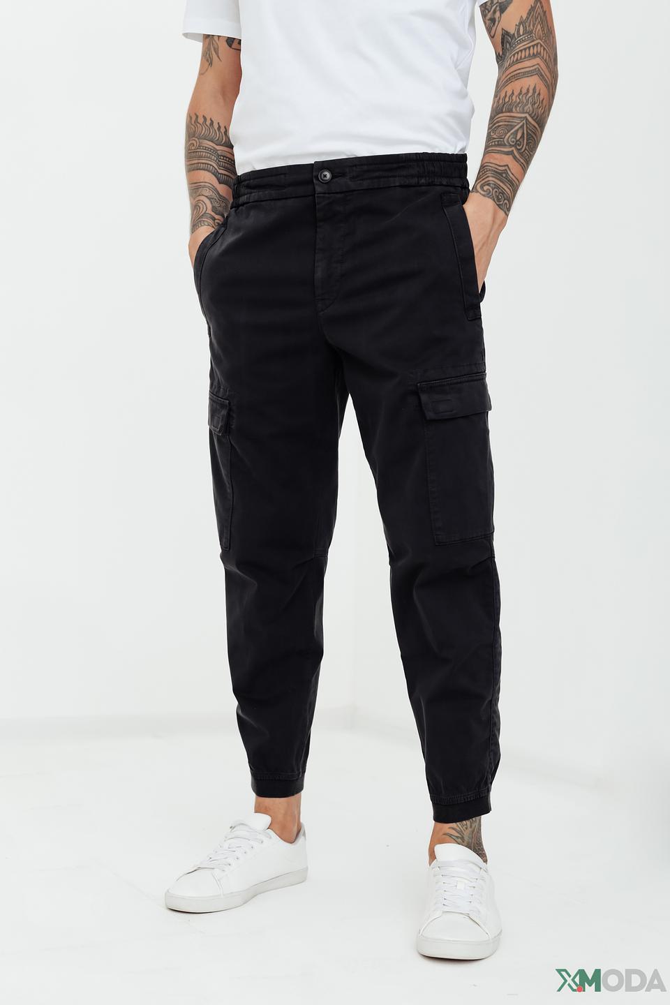 Брюки Boss Orange карго чёрные