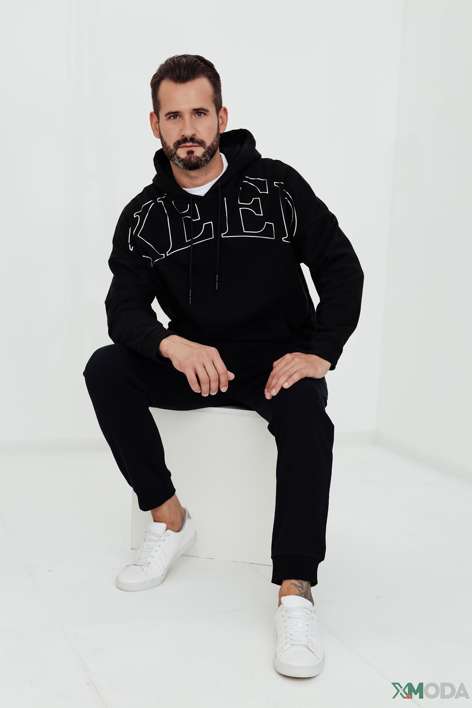 Толстовка Pezzo с надписью KEEP чёрная