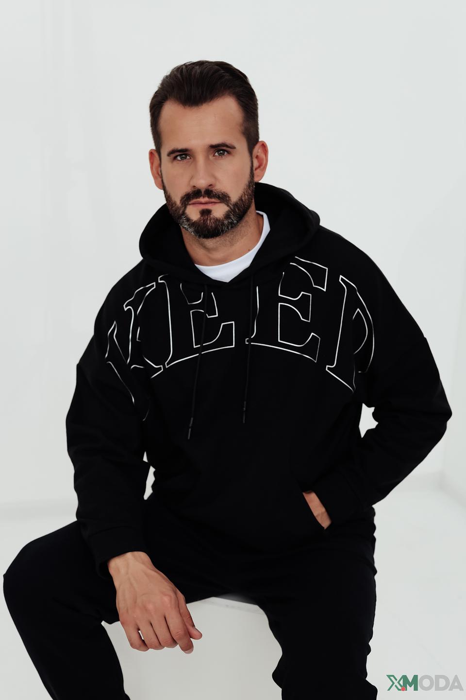 Толстовка Pezzo с надписью KEEP чёрная