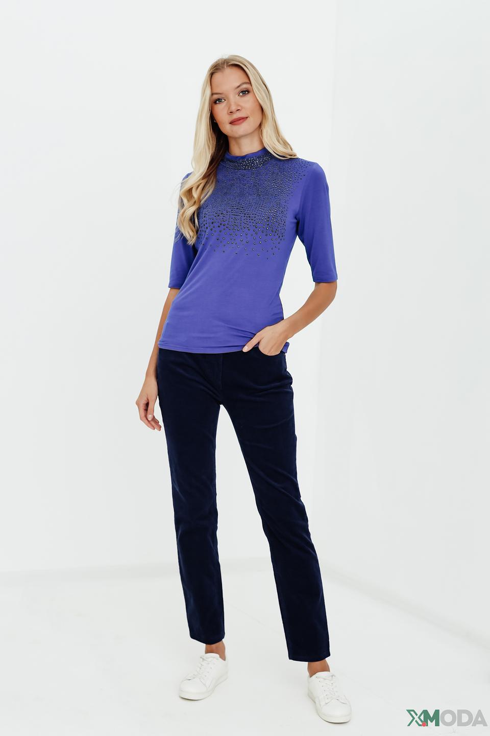 Брюки вельветовые Pezzo синие