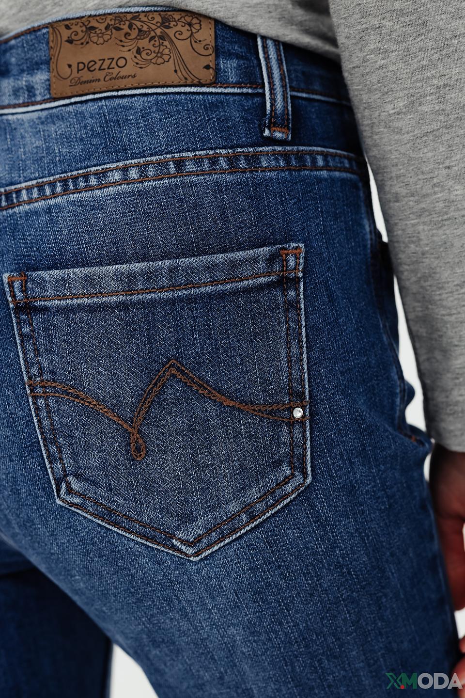 Джинсы Pezzo с потертостями