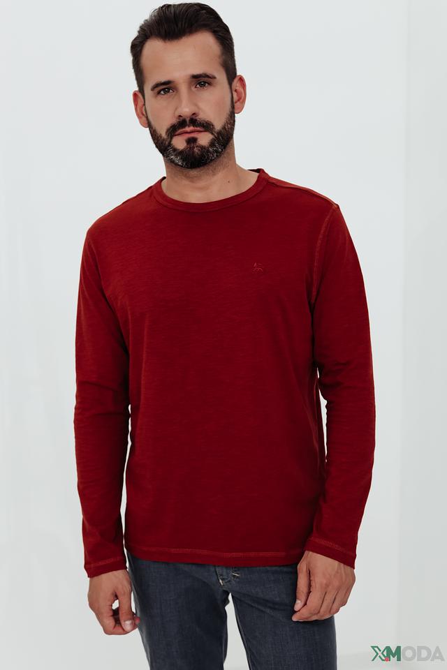 Футболка Lerros с длинным рукавом бордовый