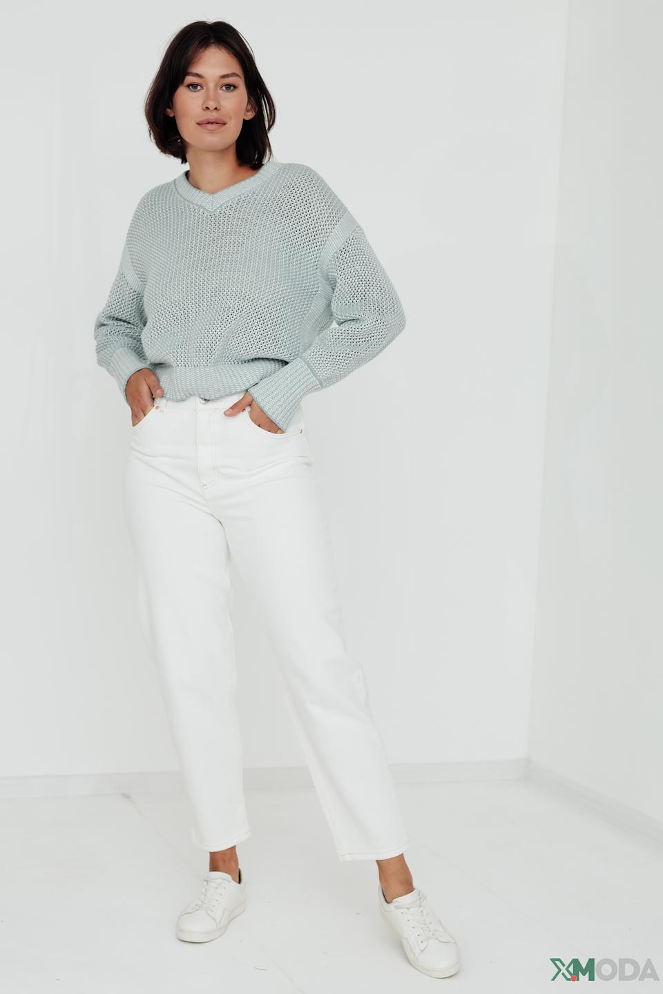 Джинсы Oui белые mom fit