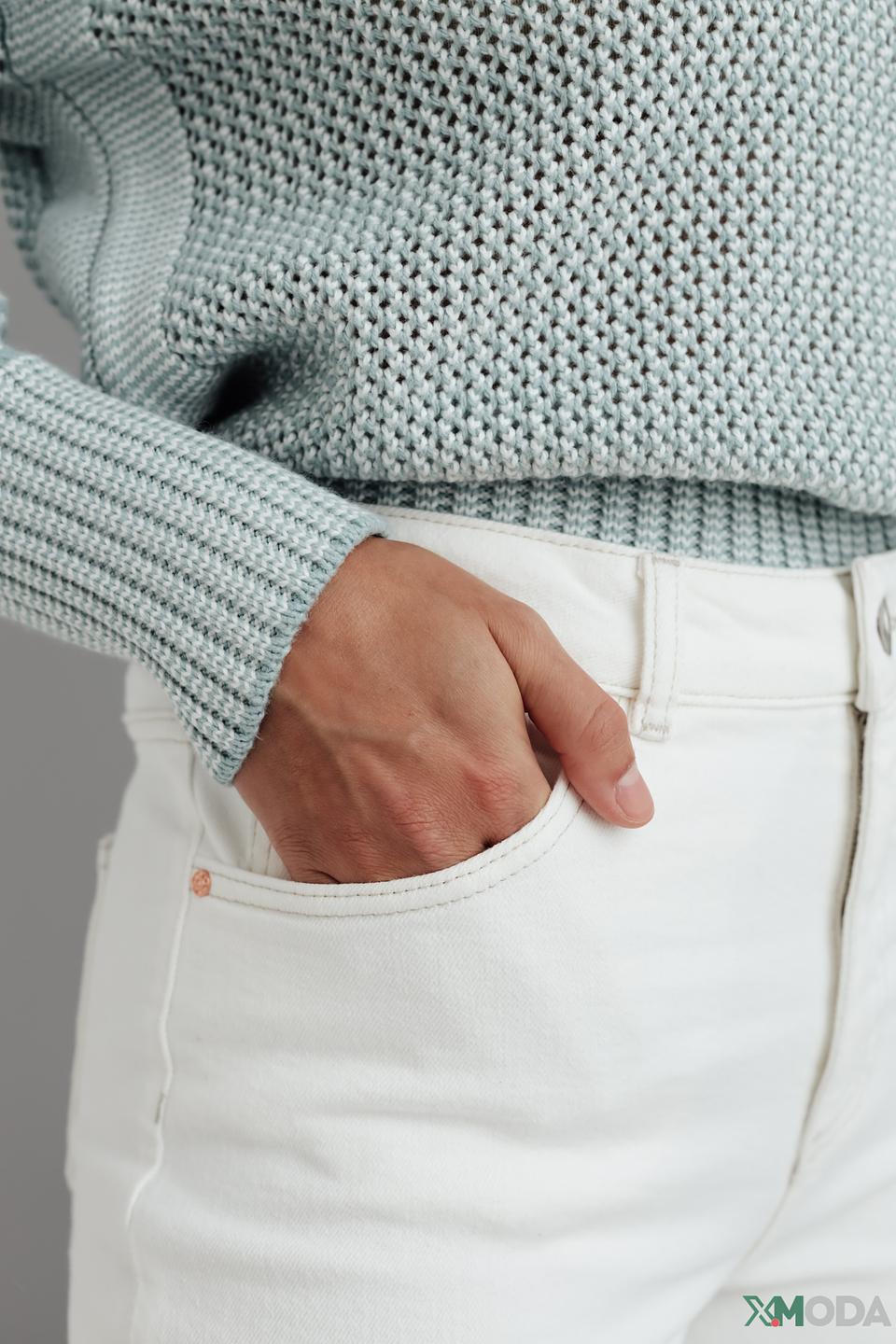 Джинсы Oui белые mom fit