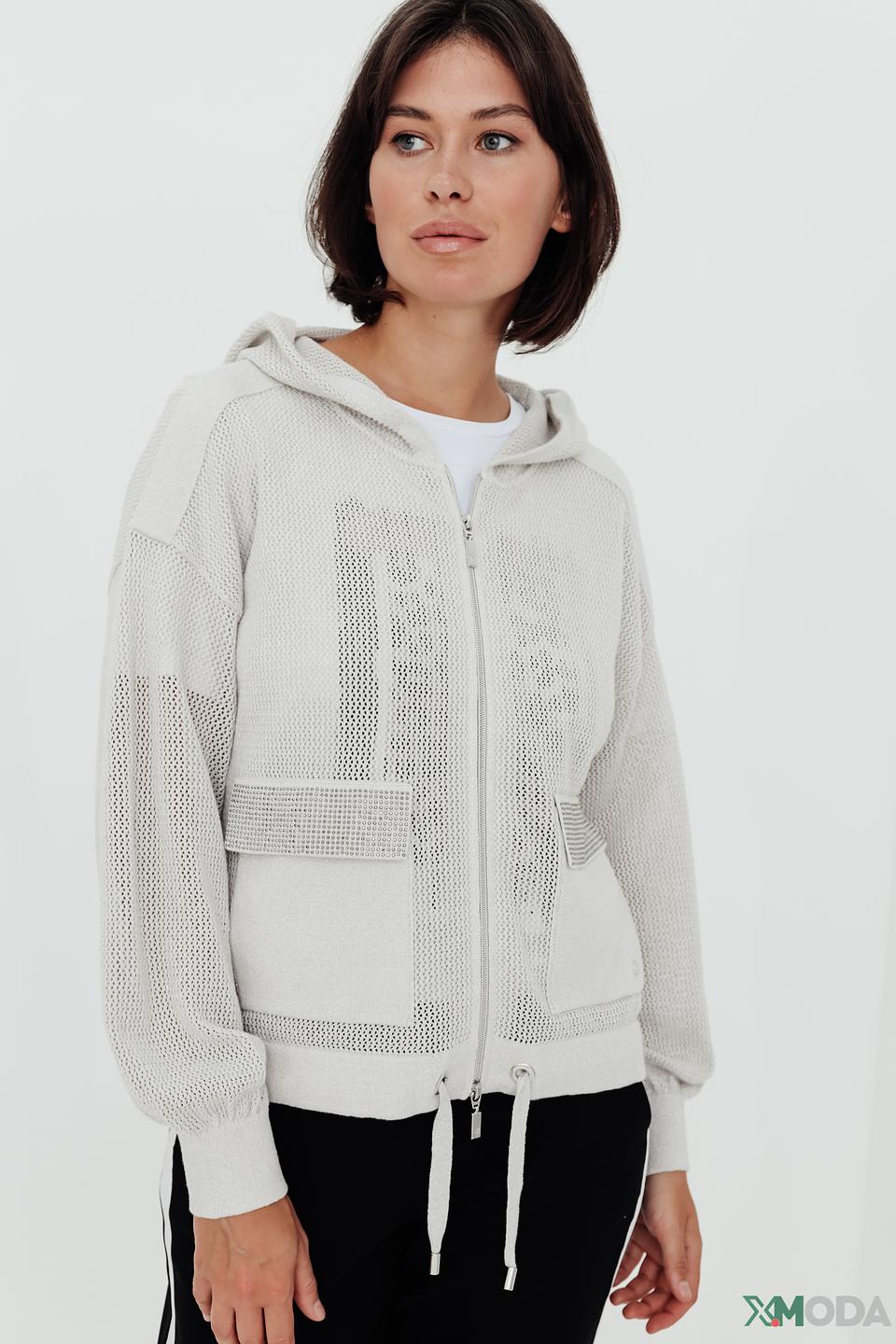 Жакет Monari с сетчатыми вставками бежевый