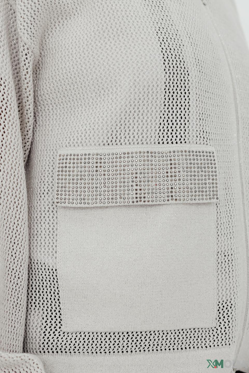 Жакет Monari с сетчатыми вставками бежевый