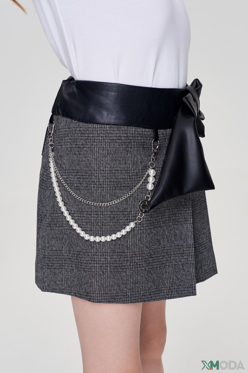 Юбка Choupette в клетку с поясом