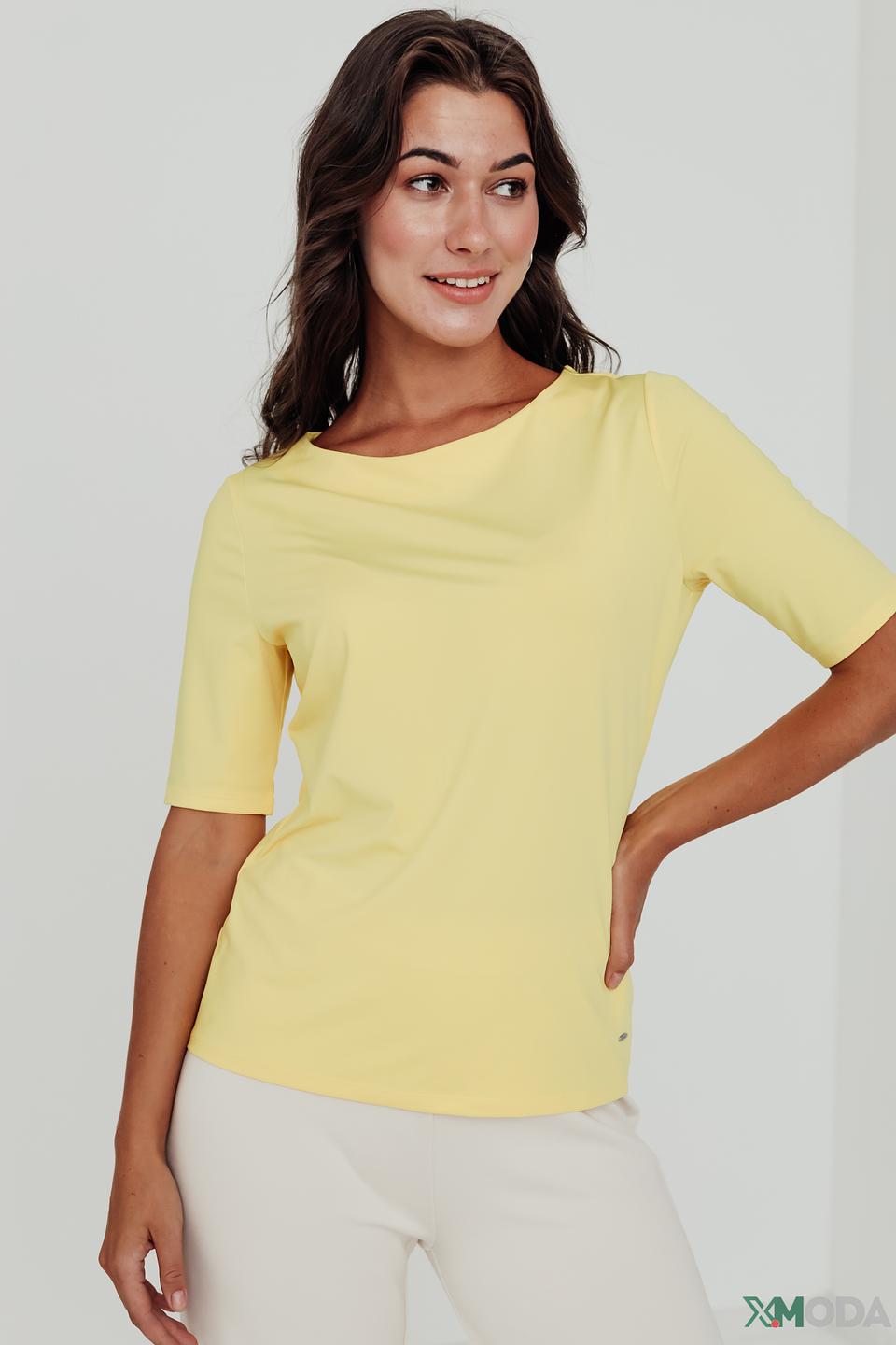 Футболка Betty and Co жёлтая