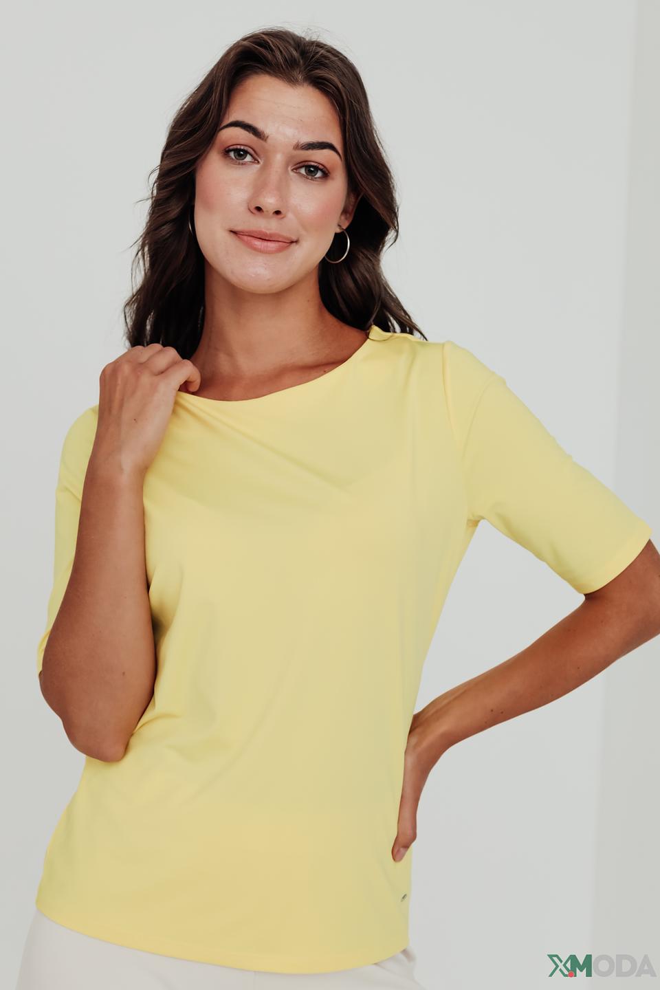 Футболка Betty and Co жёлтая