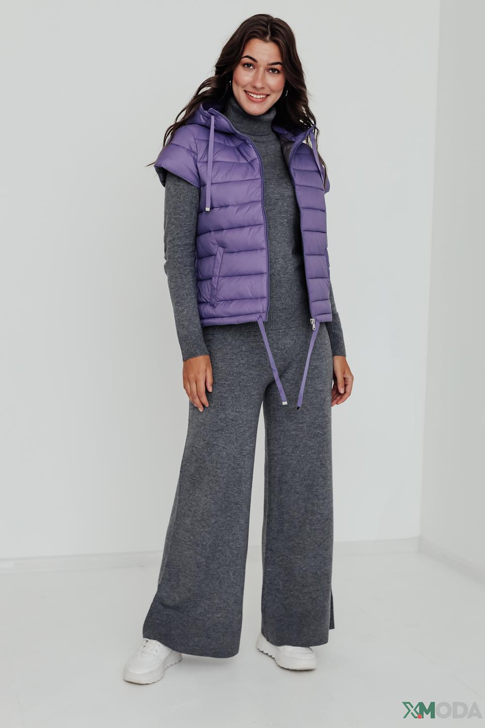 Жилет Pezzo стеганый лиловый